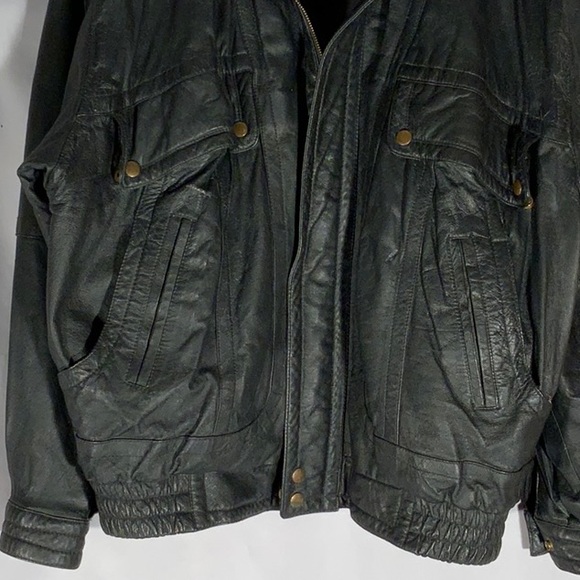 Men Leather Jacket - Picture 3 of 10